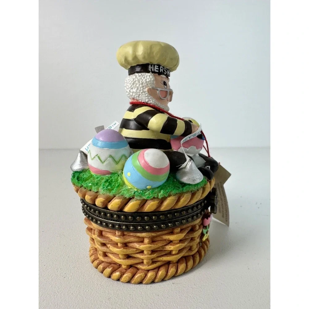 VTG Hershey's‎ Collectible Happy Easter Eggs Hershey Kisses 2002 Trinket Box NOS